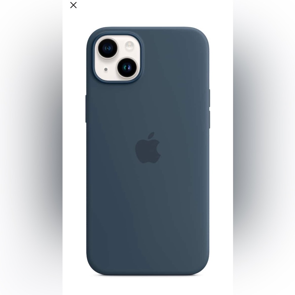 Apple brand iPhone Silicone Case - Storm Blue for iPhone 14 Plus